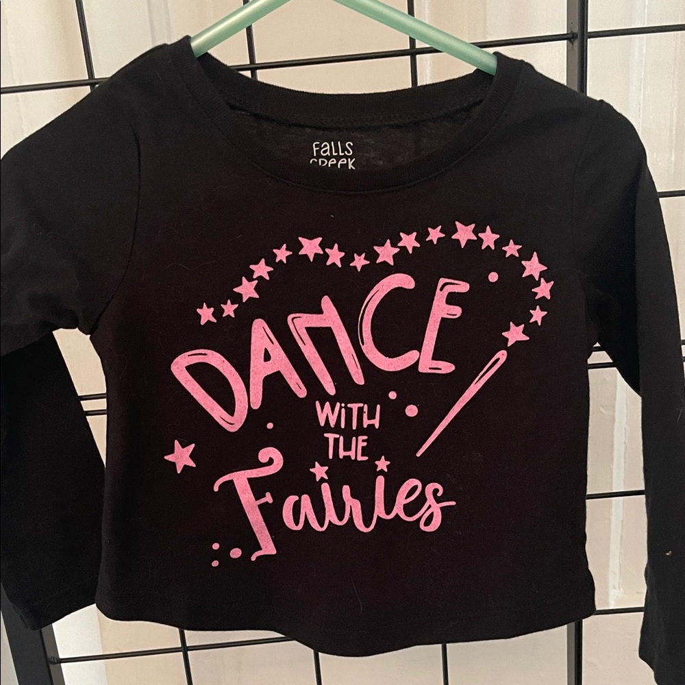 Falls Creek Kids Dance Fairy Costume Top - Black and Pink
